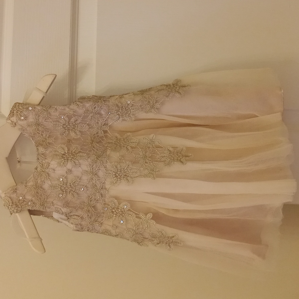 Brand new Blink Blank Dress Rose Gold 9mon Communion Christening wedding dress